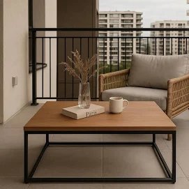 Mesa de centro estilo industrial